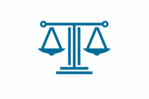 A scale representing the balance of law and justice