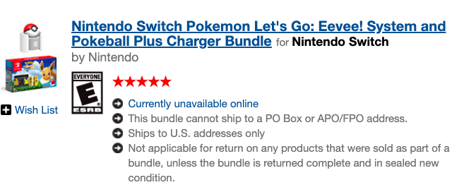 Nintendo Switch Pokemon bundle