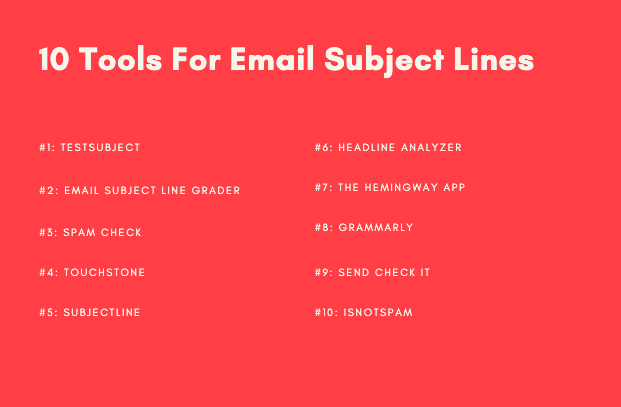 10 tools for writing email subject lines